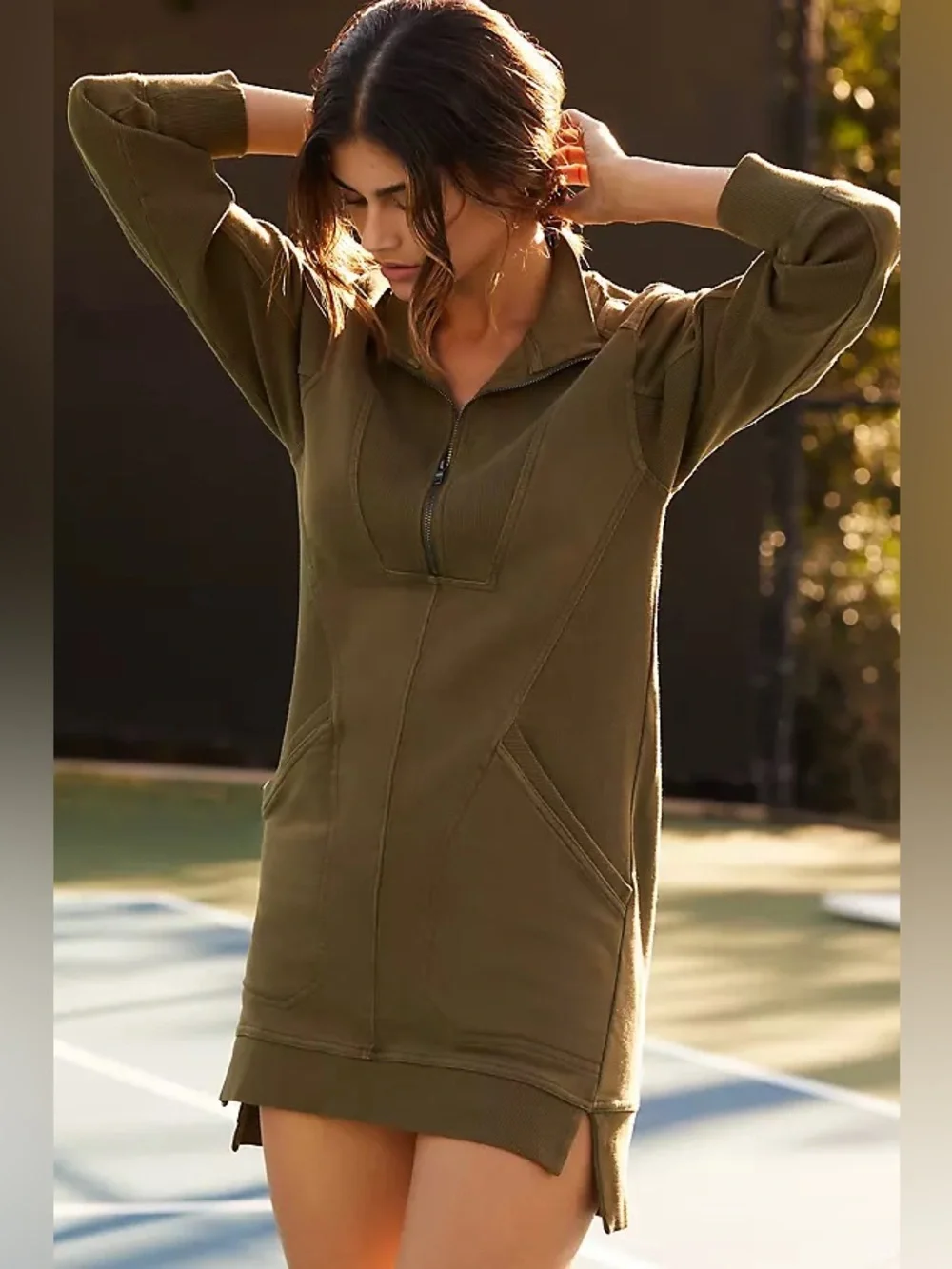 Daily Practice by Anthropologie Meru sweatshirt dress Sz XXS